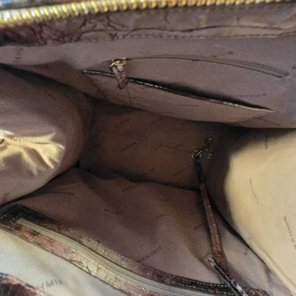 Brahmin Diamondback Ombre Satchel EUC, Sophisticated Bag - Picture 7 of 15